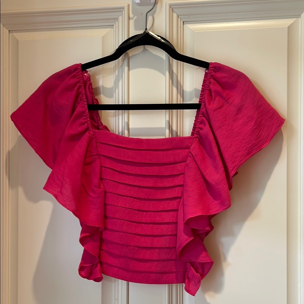 DO+BE Pink Crop Blouse